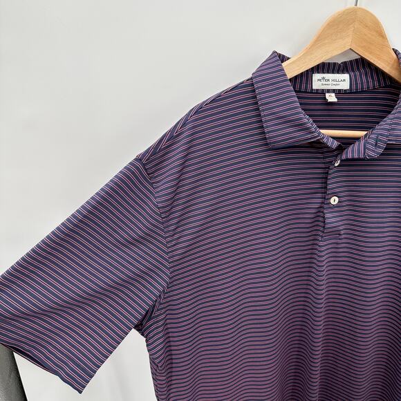 PETER MILLAR Summer Comfort Pace Performance Golf Active Polo // XL - Picture 3 of 7
